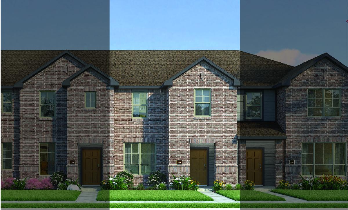Travis with Elevation 4B Brick Exterior 2023 Townhomes