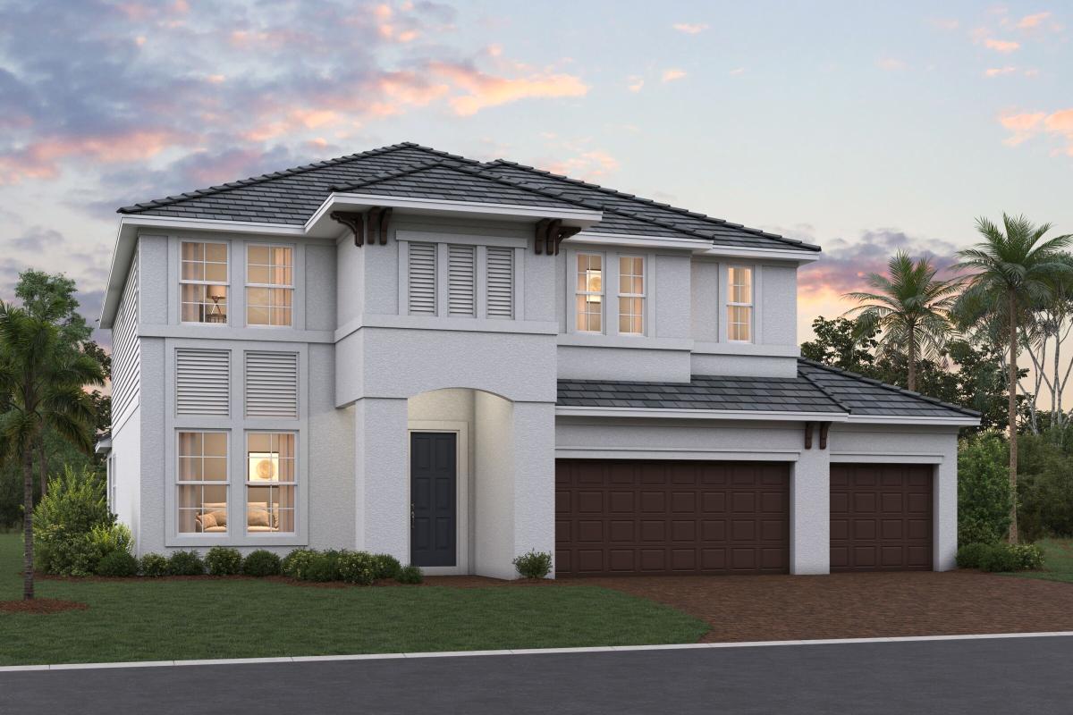 Wekiva 3-Car Elevation A