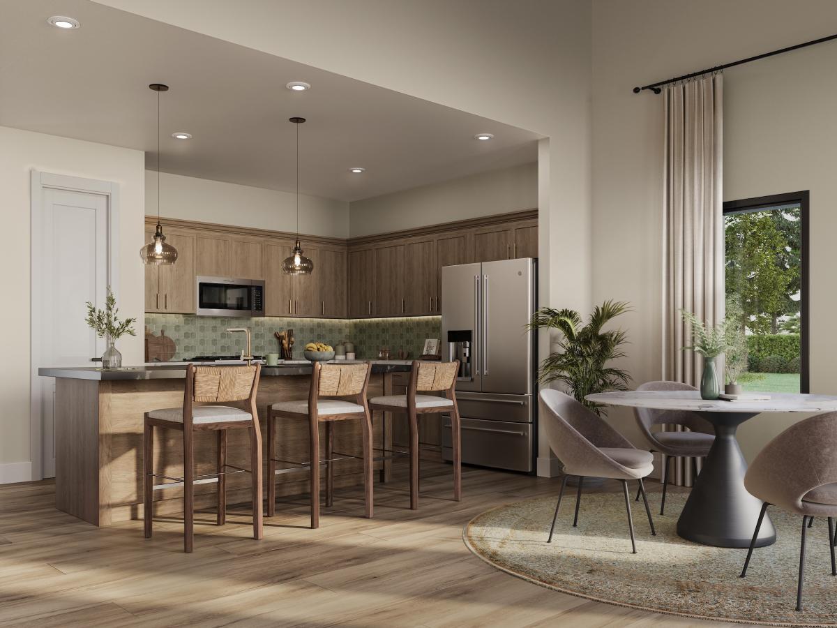 Ironwood II with volume kitchen rendering