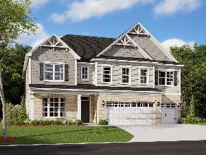 Kensington Elevation B with Brick