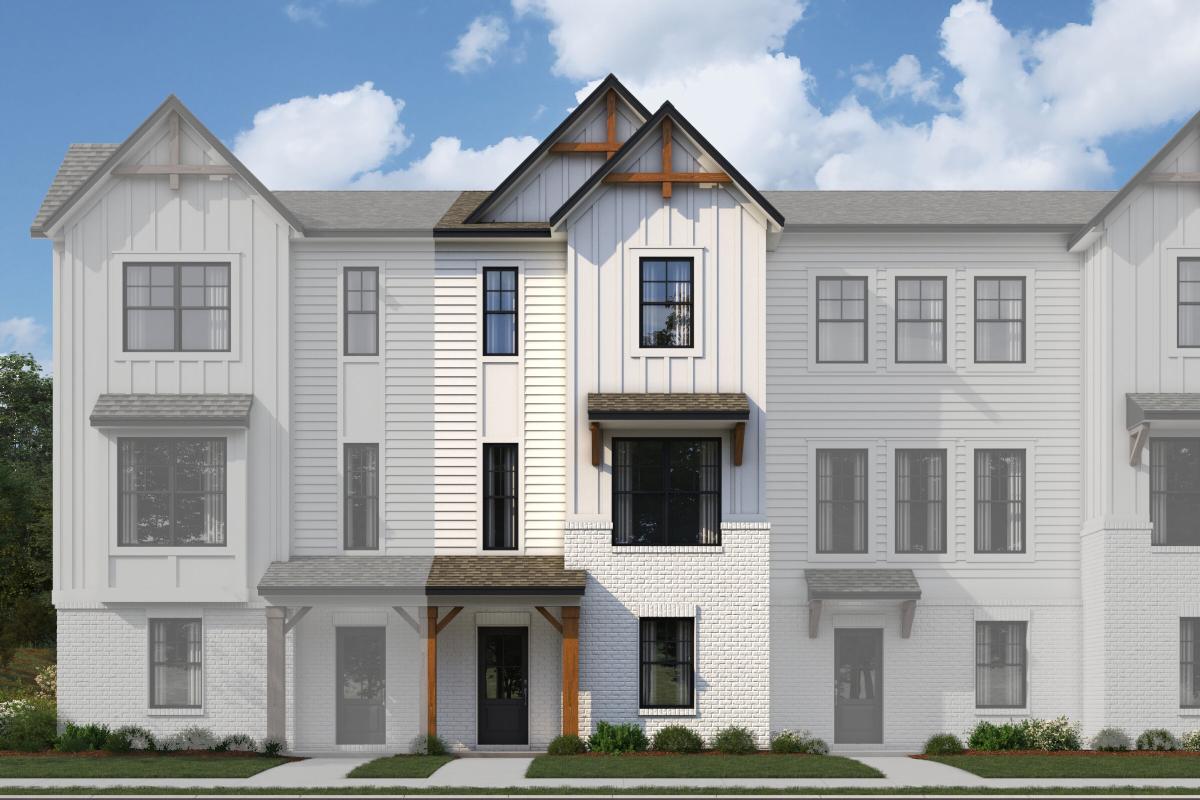 3-Story Farmhouse Elevation 3