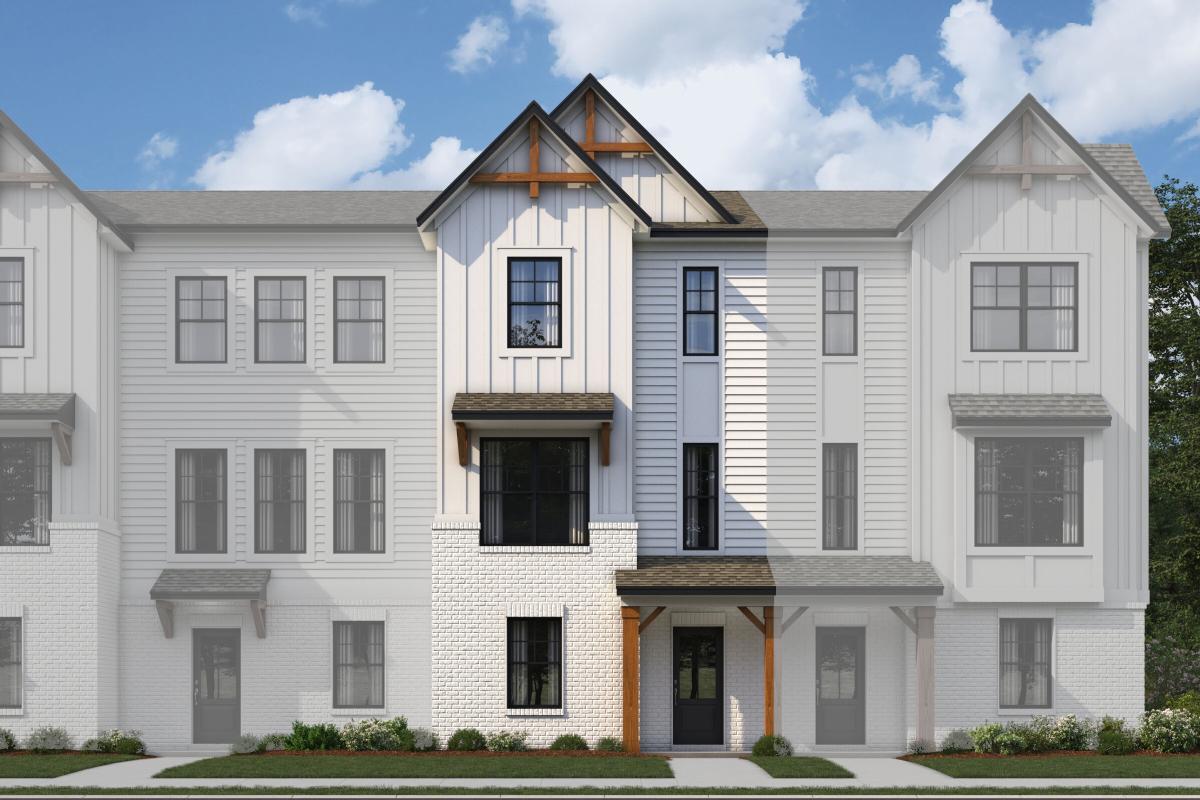 3-Story Farmhouse Elevation 3