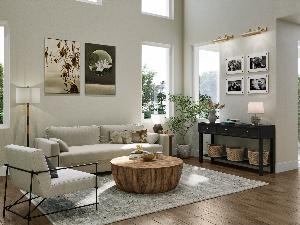 Crofton Floorplan Living Room Rendering