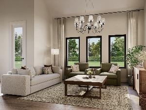 Ironwood II with volume living room rendering