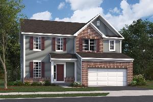 Dearborn Elevation A with Brick