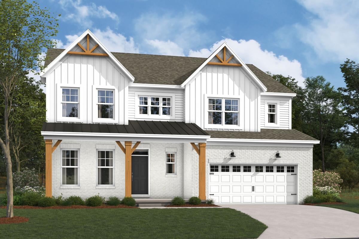 Berkeley Elevation B with Optional Brick 