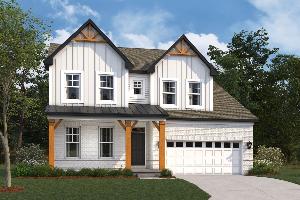 Columbia Elevation B with Optional Brick