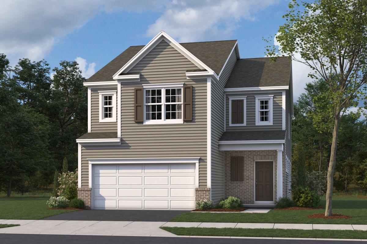 Saugatuck Elevation A with Brick