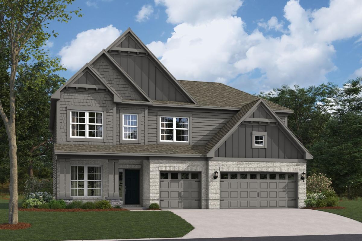 Drake Elevation E with Optional Brick