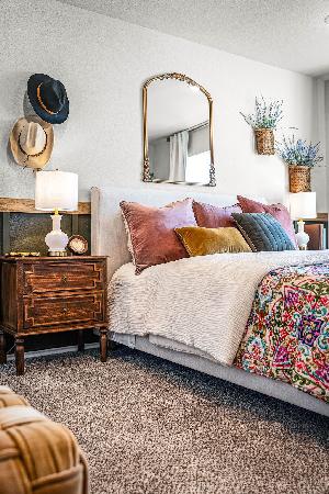 These are the secondary bedrooms of the Hawkins plan and is the model home in Carillon at 13305 E...