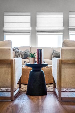 This is the living area of the Hawkins plan and is the model home in Carillon at 13305 Eppright T...
