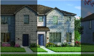 Crockett with Elevation 3B Brick Exterior 2023 Townhomes