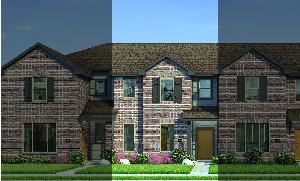 Crockett with Elevation 4A Brick Exterior 2023 Townhomes