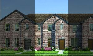 Crockett with Elevation 4B Brick Exterior 2023 Townhomes