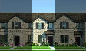 Crockett with Elevation 5A Brick Exterior 2023 Townhomes