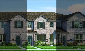 Crockett with Elevation 6A Brick Exterior 2023 Townhomes