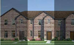 Crockett with Elevation 4A Stone Exterior 2023 Townhomes