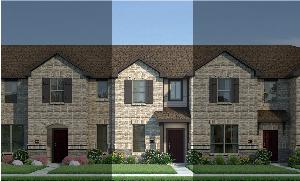 Crockett with Elevation 5A Stone Exterior 2023 Townhomes