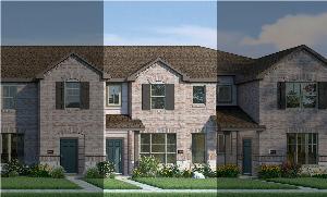 Crockett with Elevation 6A Stone Exterior 2023 Townhomes